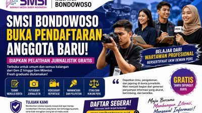 SMSI Bondowoso Buka Rekrutmen Anggota Baru, Siapkan Pelatihan Jurnalistik Gratis untuk Masyarakat Umum